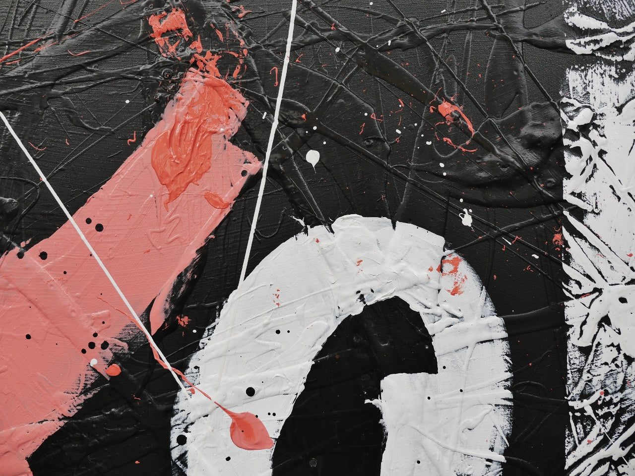 XO Free Love 160cm x 100cm Hugs and Kisses Textured Pop Art Painting (SOLD)