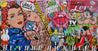 Rosie Rapture 190cm x 100cm Rosie the Riveter Textured Urban Pop Art Painting (SOLD)-Urban Pop Art-[Franko ]-[Gallery]-[popular]-[Australia]-Franklin Art Studio