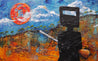 I'd rather be Ned 160cm x 100cm Ned Kelly Abstract Realism Textured Painting (SOLD)-people-[Franko ]-[Gallery]-[popular]-[Australia]-Franklin Art Studio