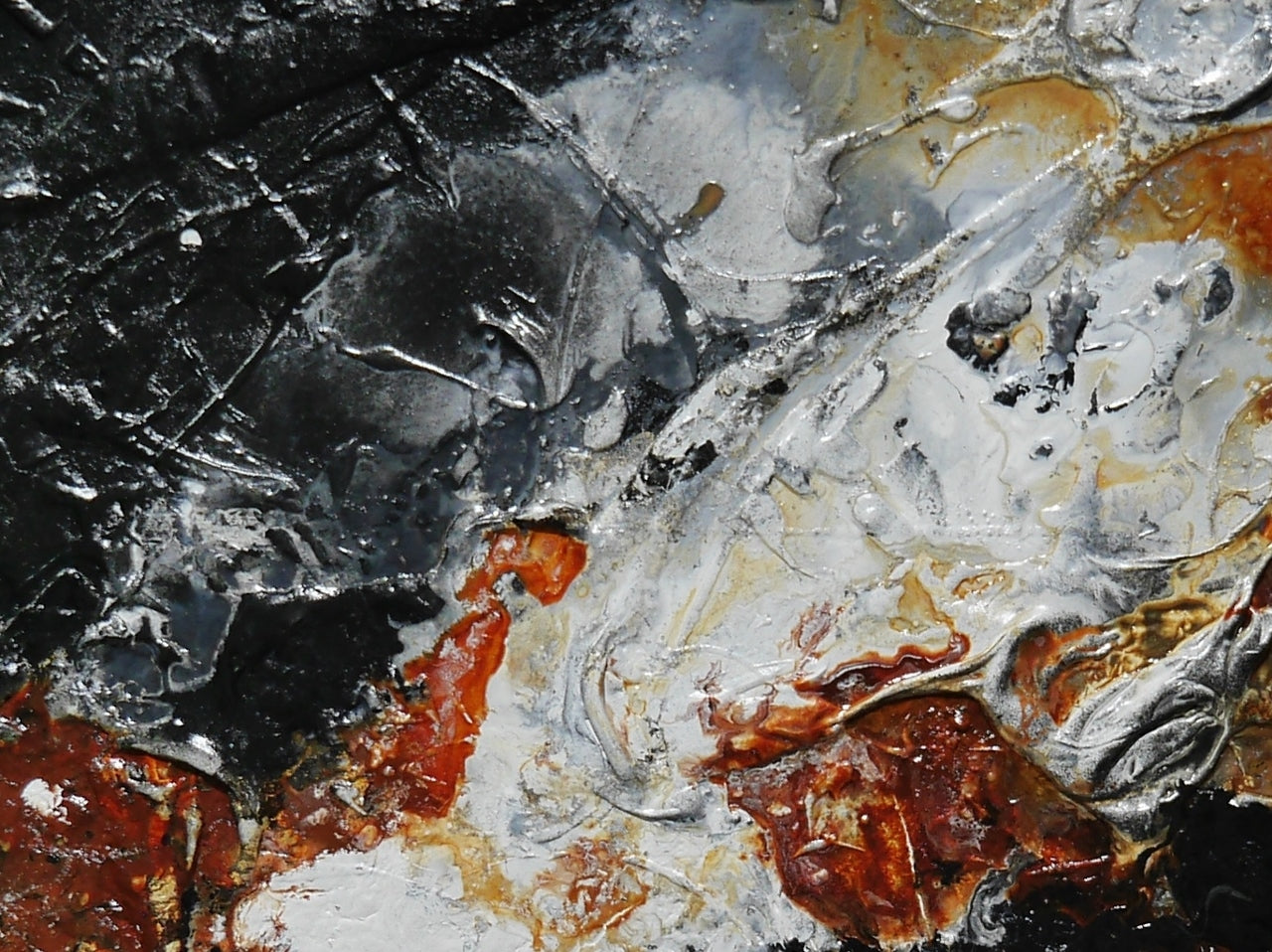 Oxide Nero 190cm x 100cm Textured Abstract Painting (SOLD)