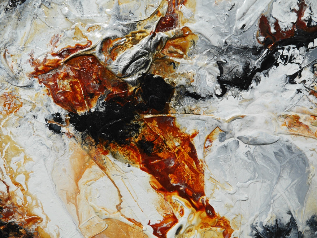 Oxide Nero 190cm x 100cm Textured Abstract Painting (SOLD)