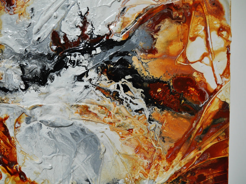 Oxide Nero 190cm x 100cm Textured Abstract Painting (SOLD)