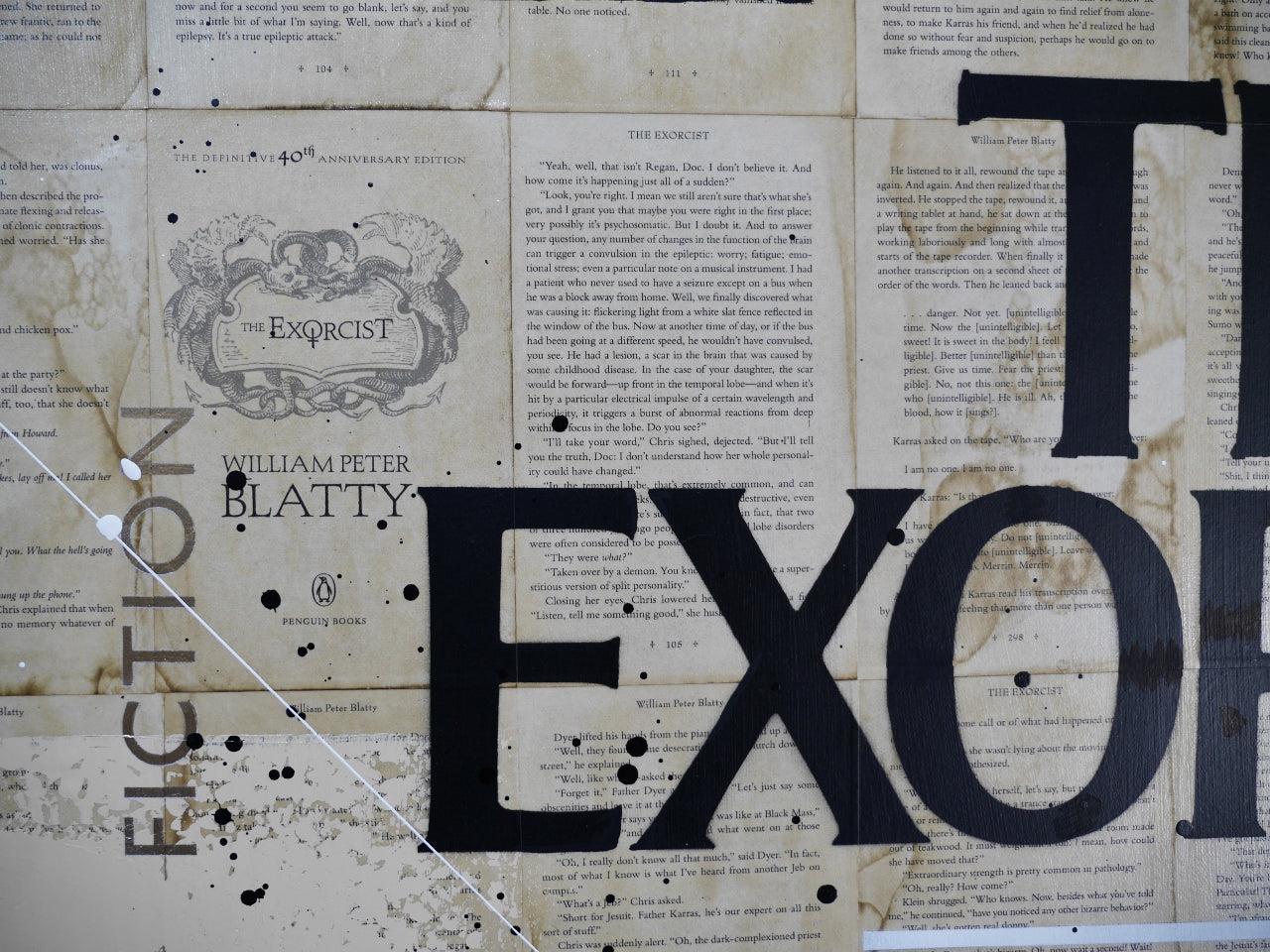 Exorcisms and Stuff 140cm x 100cm Urban Pop Book Club Painting