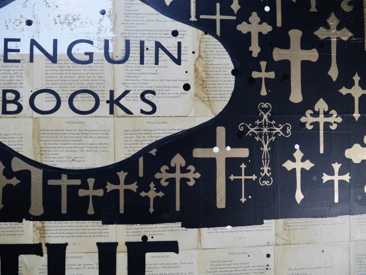 Exorcisms and Stuff 140cm x 100cm Urban Pop Book Club Painting