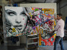 Romance and Pixie Dust 220cm x 120cm Sexy Woman Textured Urban Pop Art Painting-Urban Pop Art-[Franko]-[Australian]-[Popular]-[Best Selling]-Franklin Art Studio