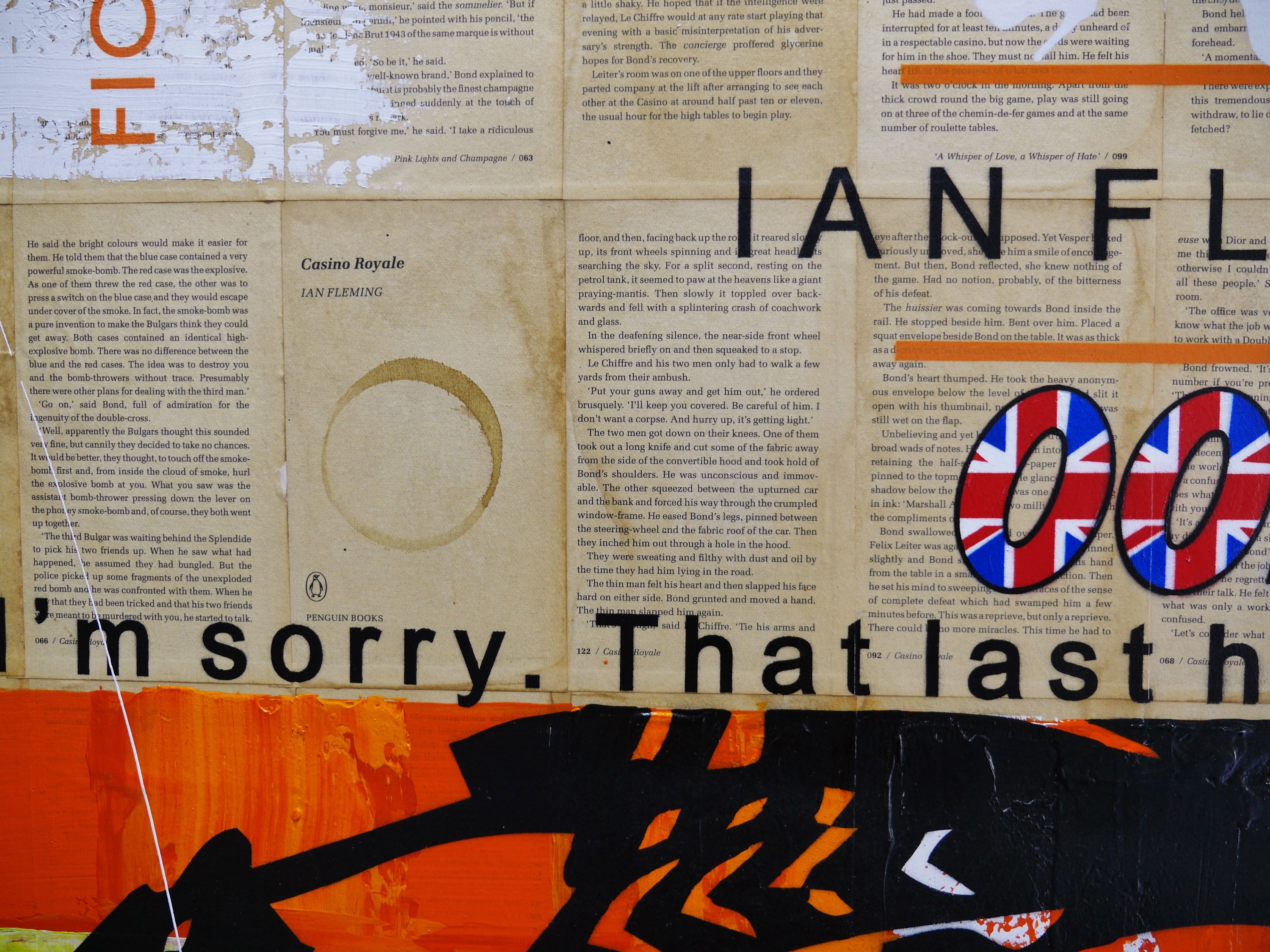 The Last Hand 140cm x 100cm Casino Royale Urban Pop Book Club Painting (SOLD)