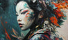 Amane 200cm x 120cm FRAMED IN OAK Warrior Abstract Realism Art Acrylic Textured Glossed (SOLD)-Abstract-[Franko ]-[Gallery]-[popular]-[Australia]-Franklin Art Studio