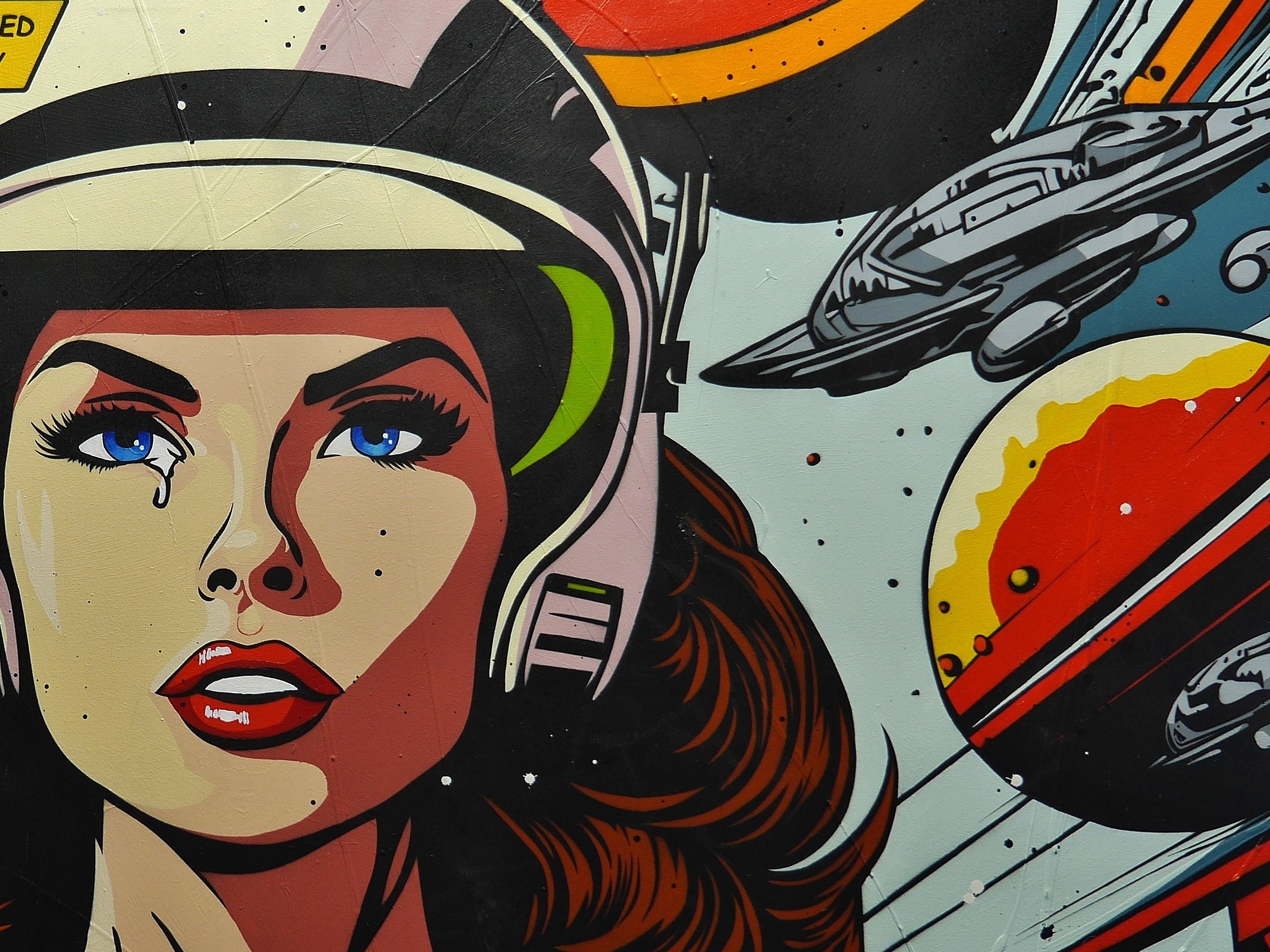 Life as we know it ...  190cm x 100cm Classic Pop Art Space Painting (SOLD)