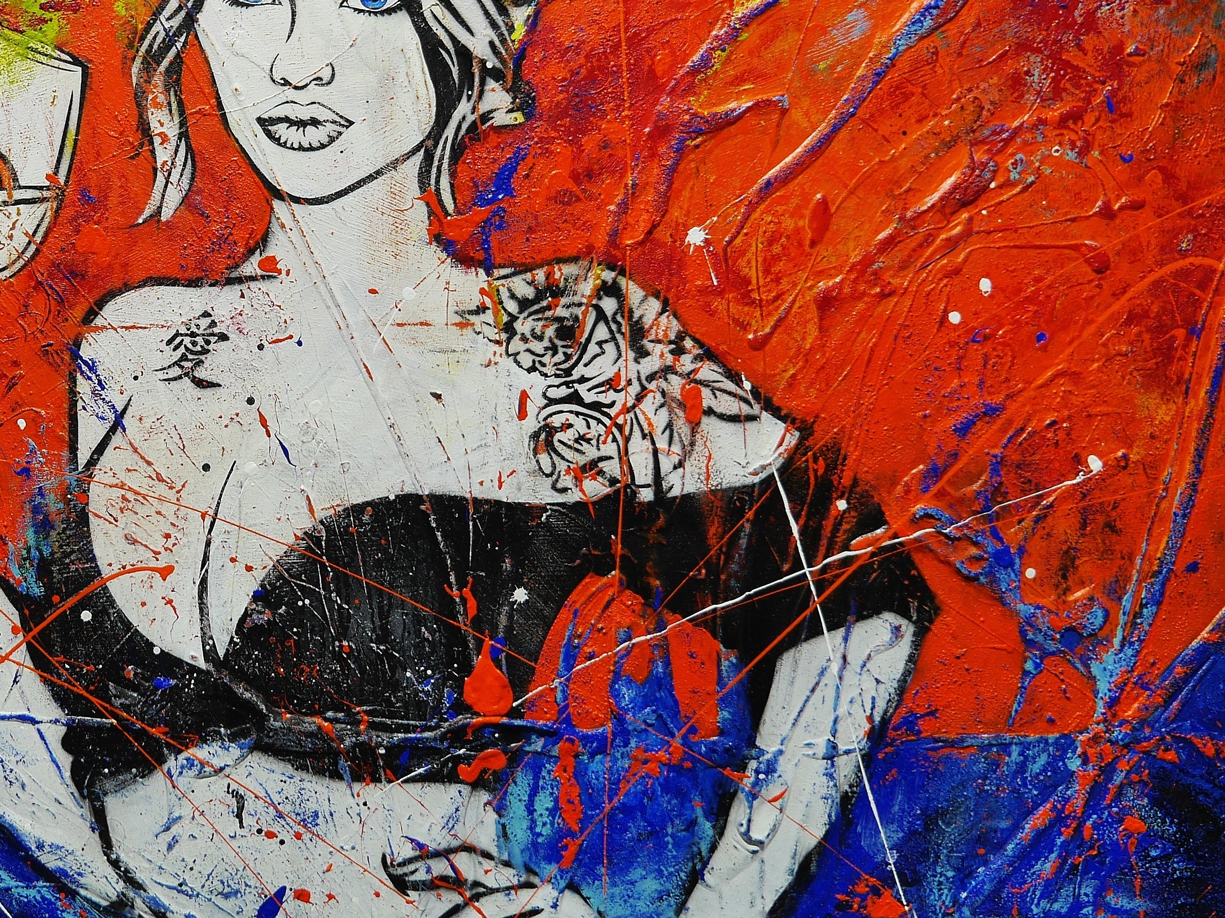 Sangria 160cm x 100cm Sexy Textured Street Art Painting (SOLD)