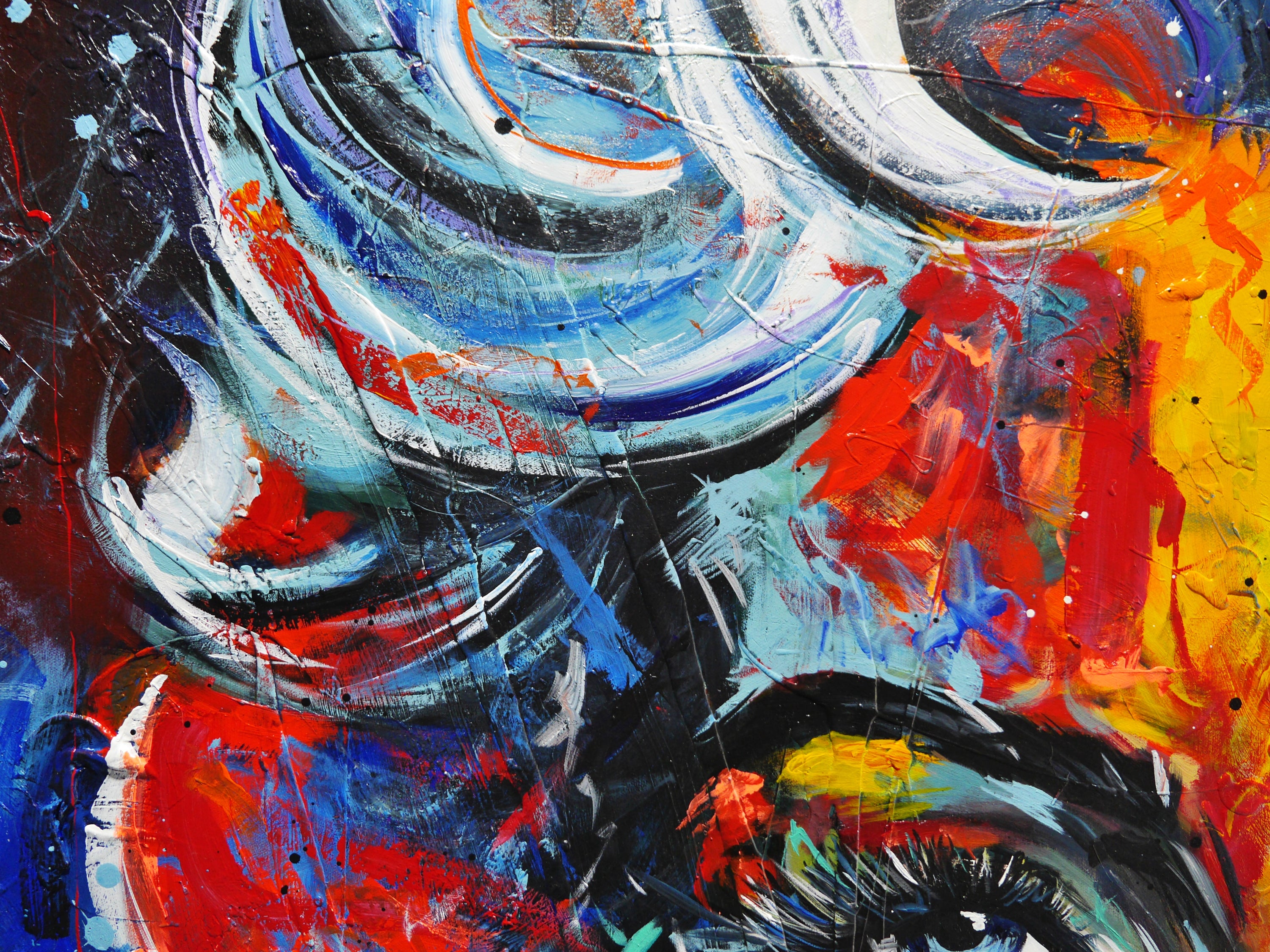Wicked M 150cm x 150cm Marilyn Monroe Textured Abstract Realism Painting (SOLD)