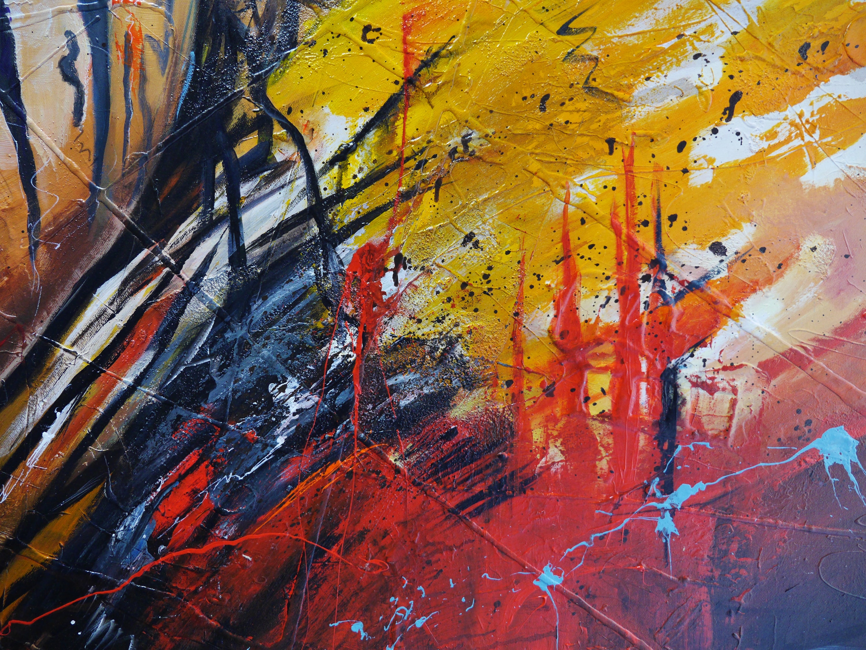 Fearless 200cm x 120cm Brave and Beautiful Abstract Framed Textured Painting (SOLD)