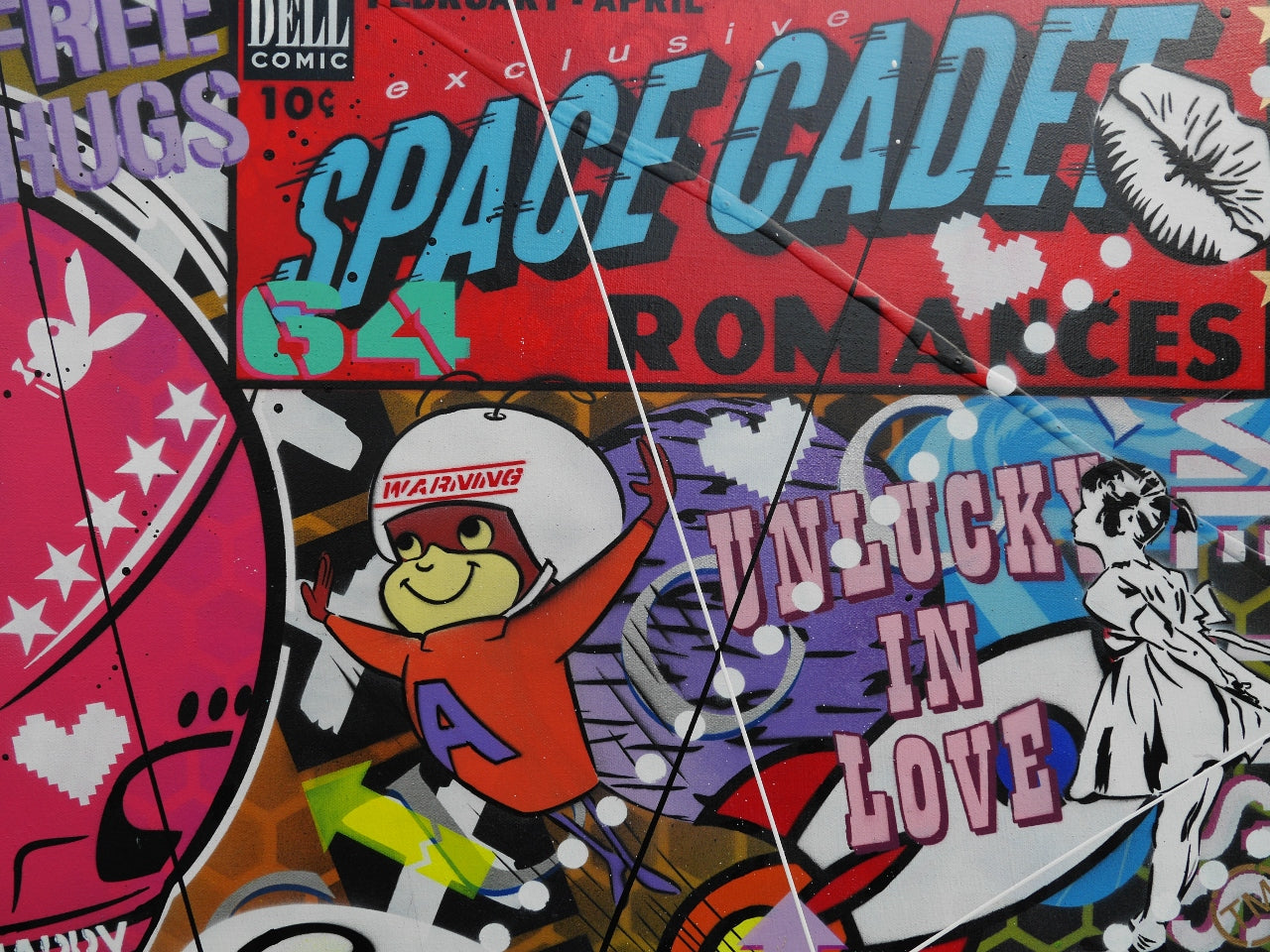 Lovin Cadets 160cm x 60cm Textured Urban Pop Art Painting (SOLD)