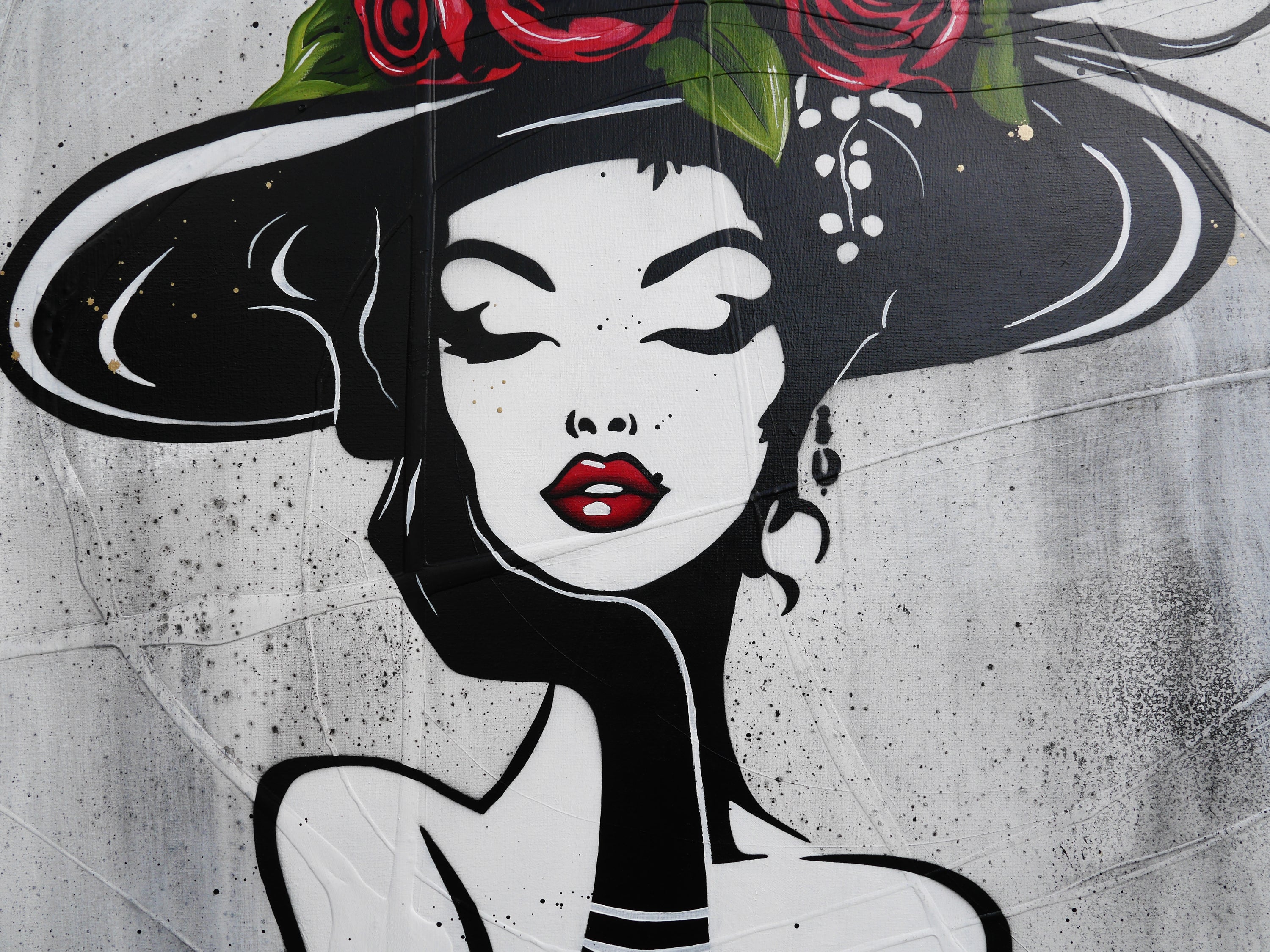 Roses Inc. 100cm x 140cm Textured Urban Pop Art Painting