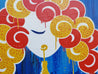 Spring Orangina 160cm x 100cm Textured Urban Pop Art Painting-Urban Pop Art-[Franko Artist]-[The Block]-[Dream Homes]-[ideas]-Franklin Art Studio