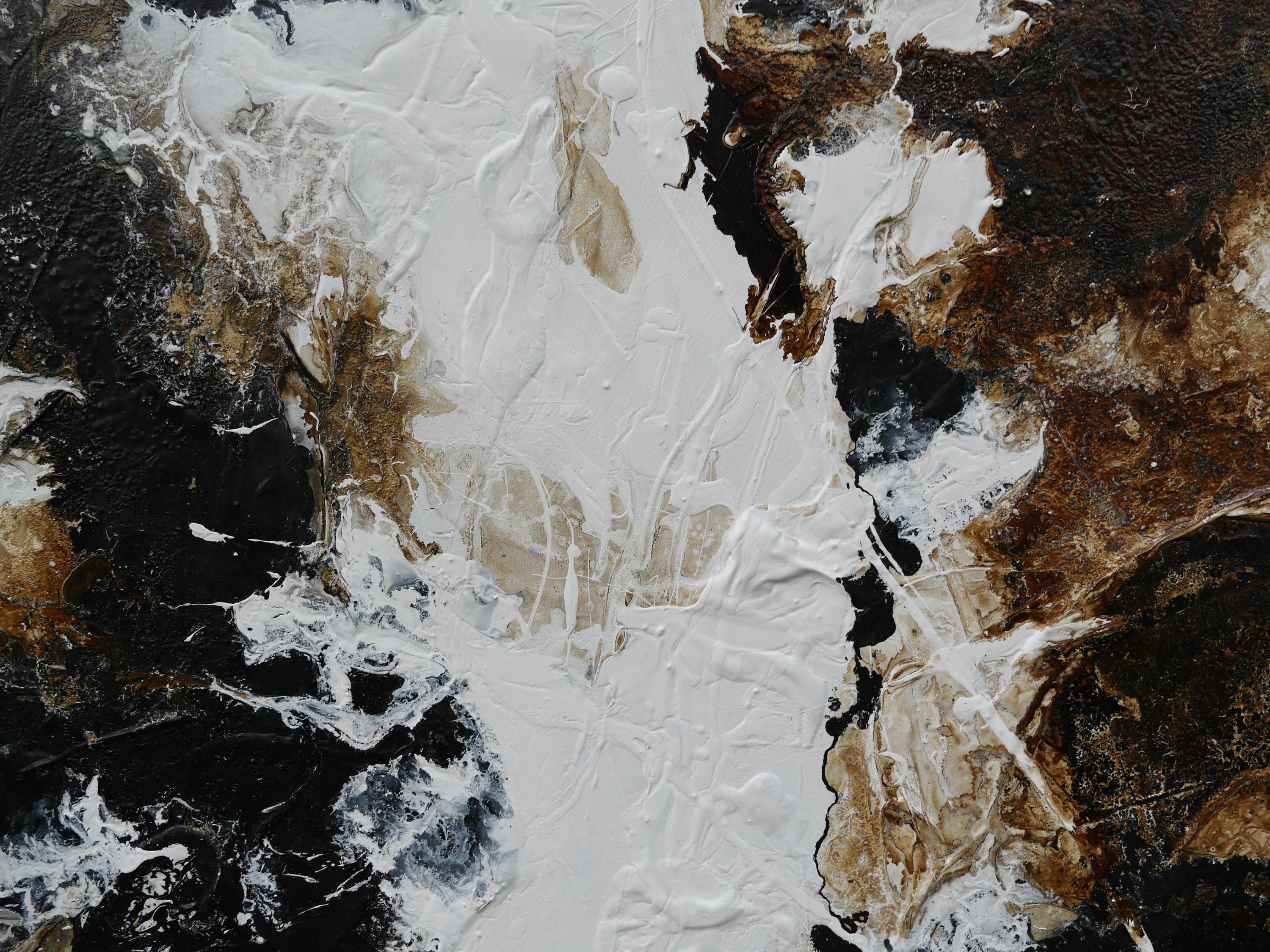 Atmospheric 190cm x 100cm Textured Abstract Painting (SOLD)