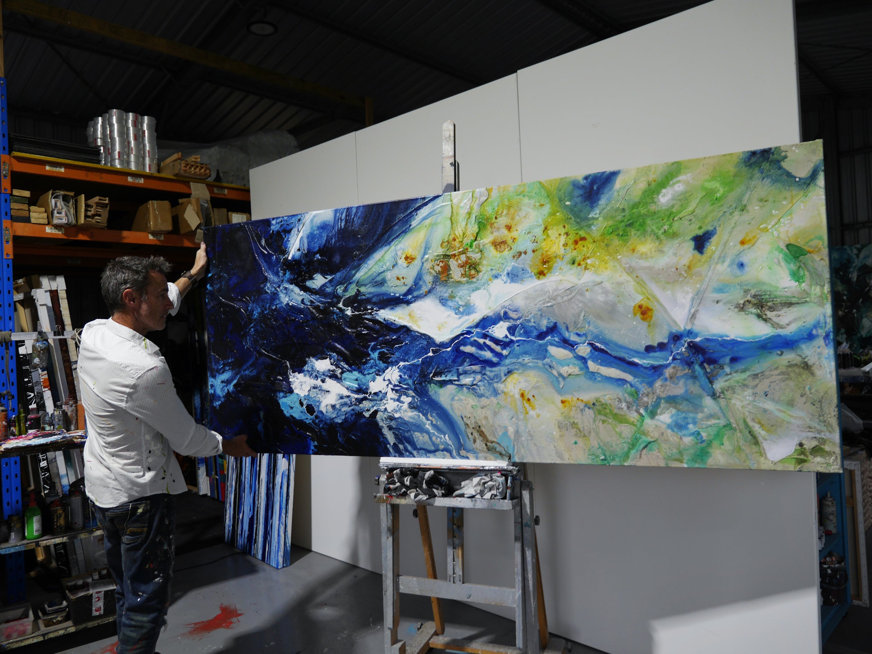 Natural Canopy 240cm x 100cm Textured Abstract Painting (SOLD)