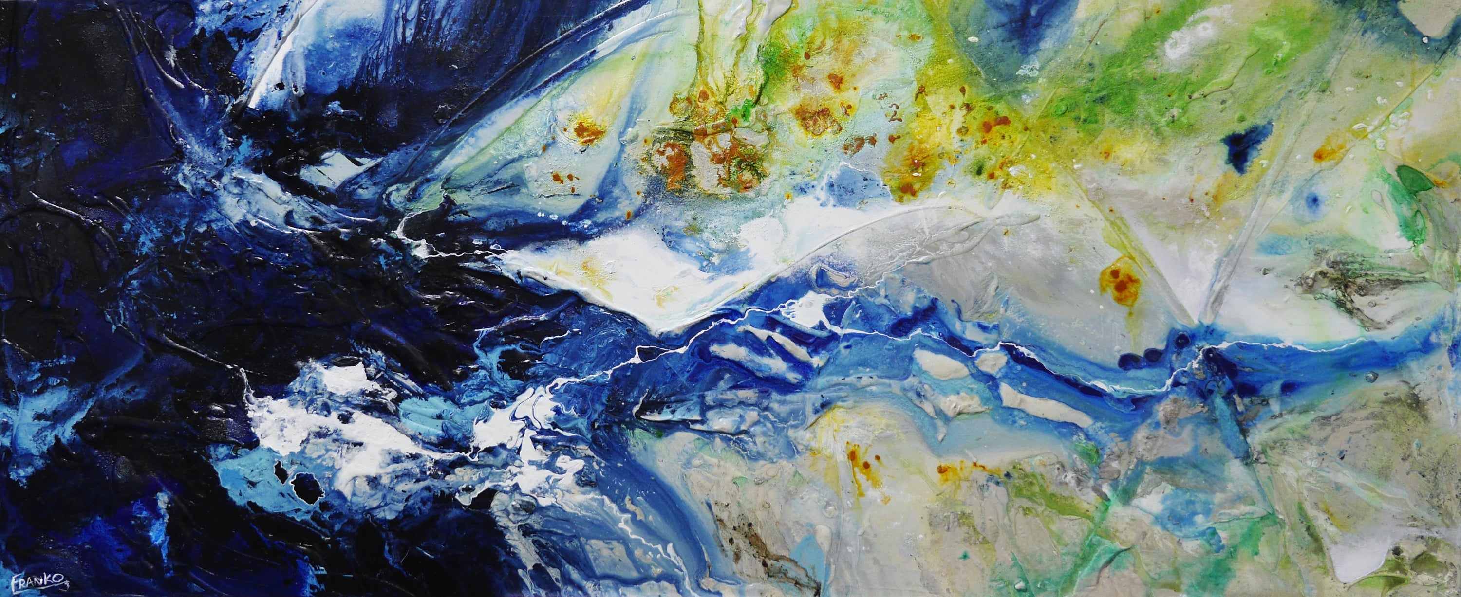 Natural Canopy 240cm x 100cm Textured Abstract Painting (SOLD)