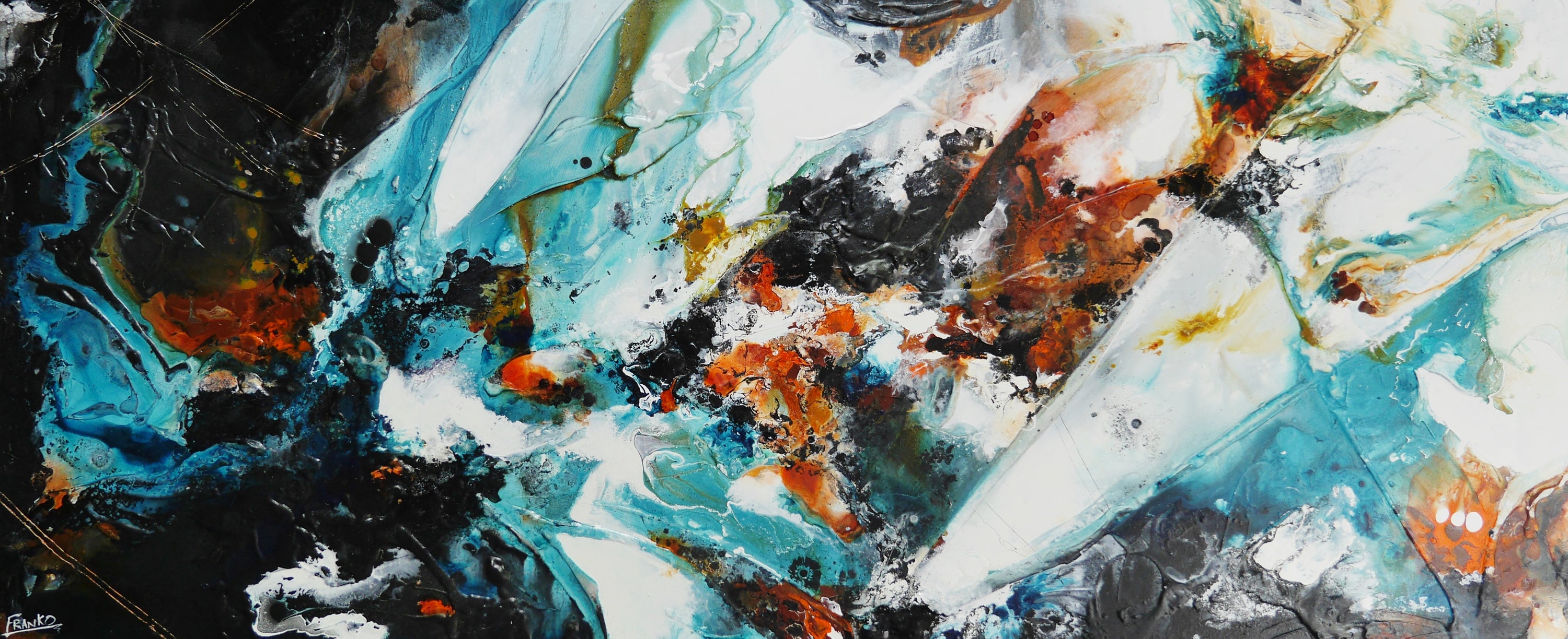 Rusted Perspective 240cm x 100cm Textured Abstract Painting (SOLD)