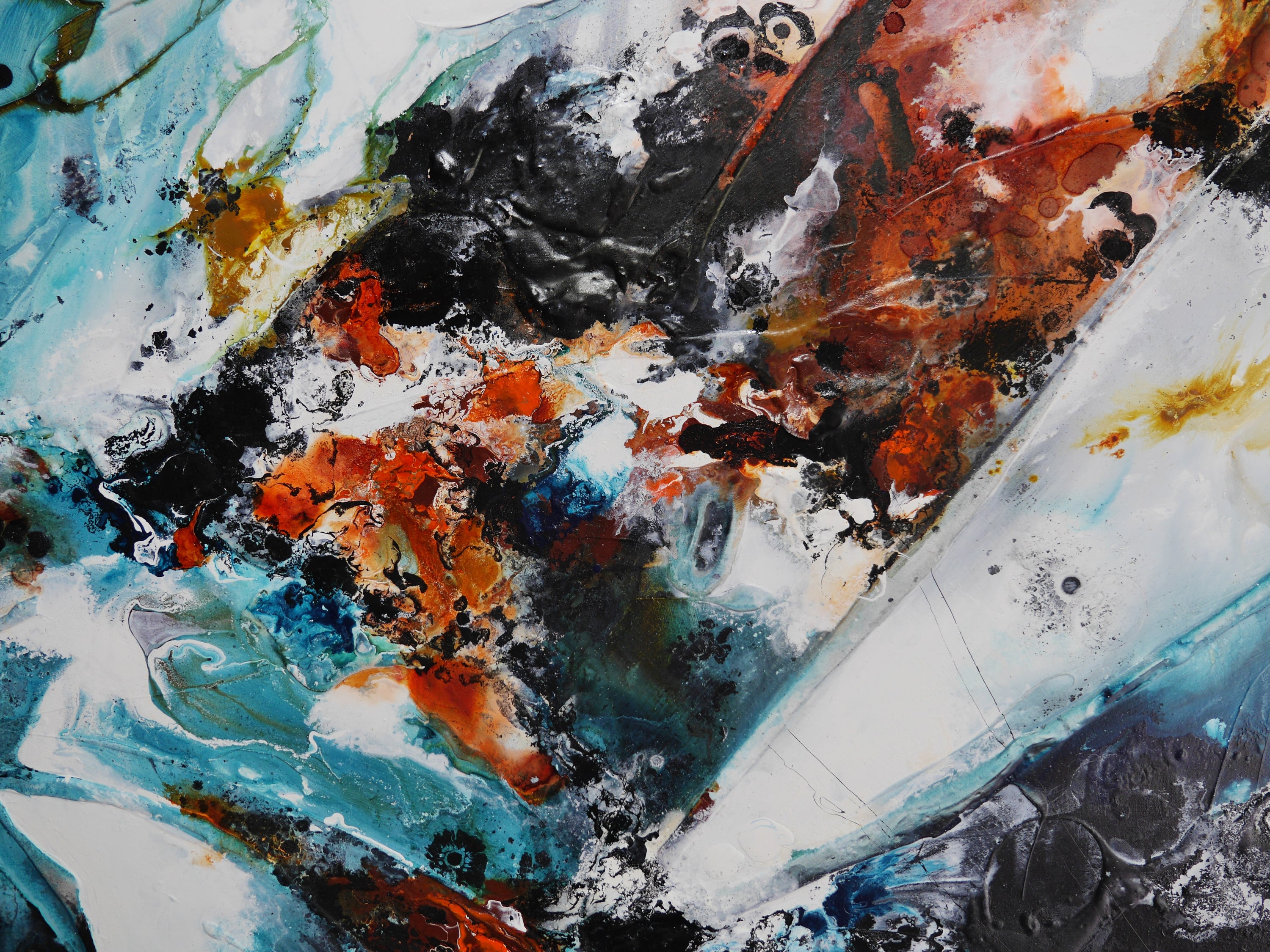 Rusted Perspective 240cm x 100cm Textured Abstract Painting (SOLD)