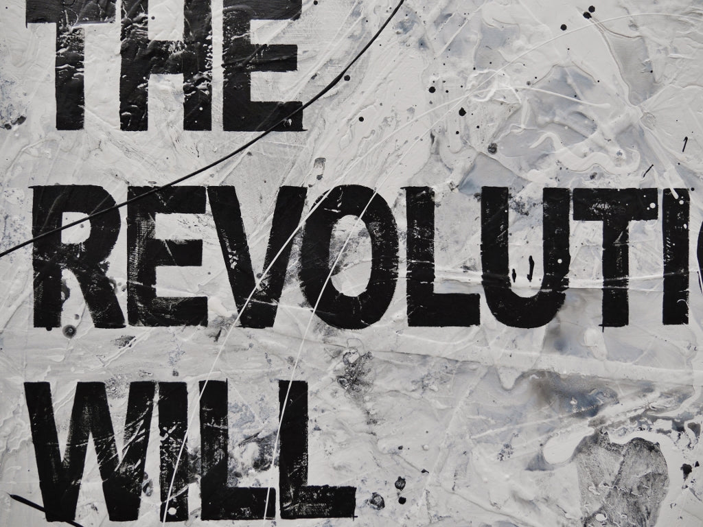 The Revo 100cm x 140cm Textured Urban Pop Art Painting (SOLD)