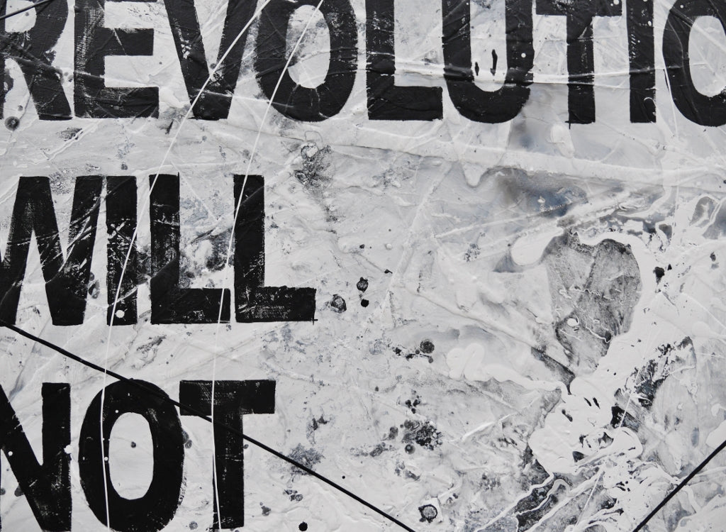 The Revo 100cm x 140cm Textured Urban Pop Art Painting (SOLD)