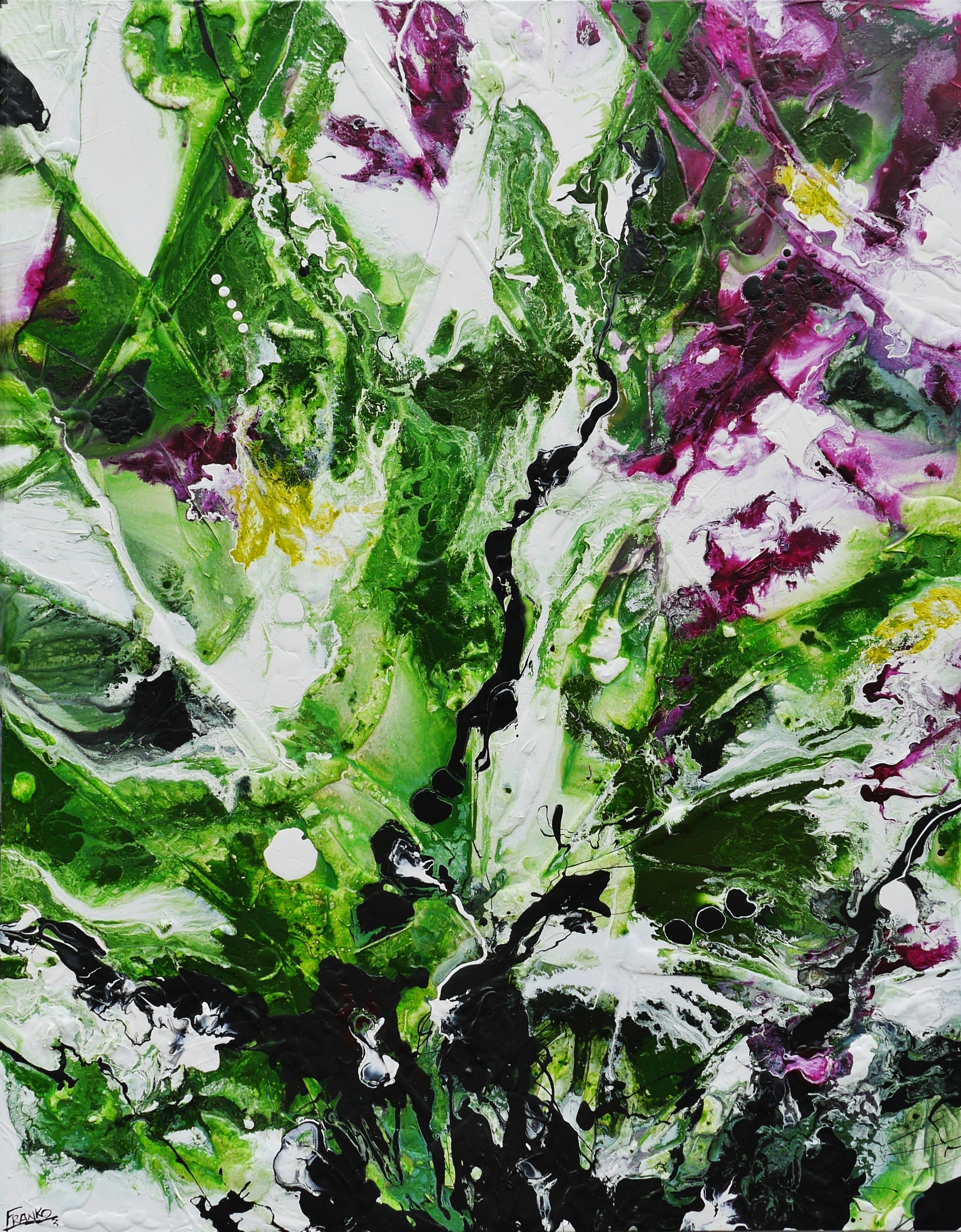 Olives and Sap 140cm x 180cm Textured Abstract Painting (SOLD)