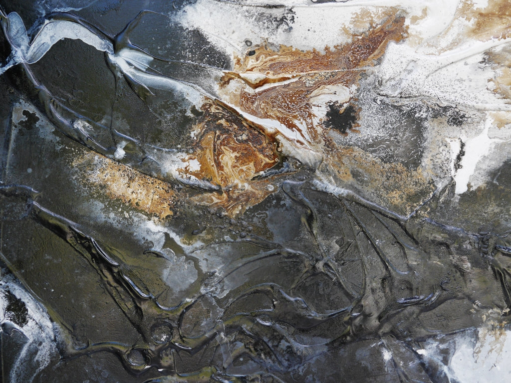 Blaqued Rust 200cm x 80cm Textured Abstract Painting (SOLD)