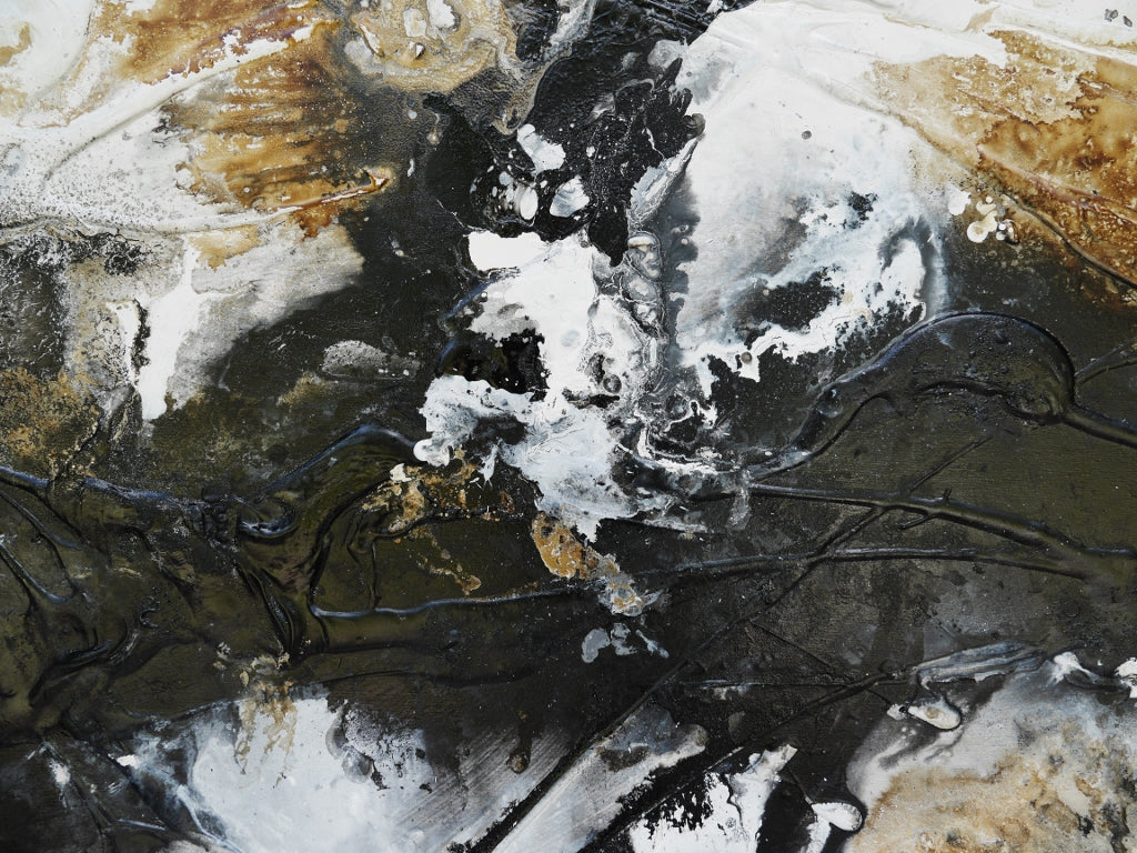 Blaqued Rust 200cm x 80cm Textured Abstract Painting (SOLD)