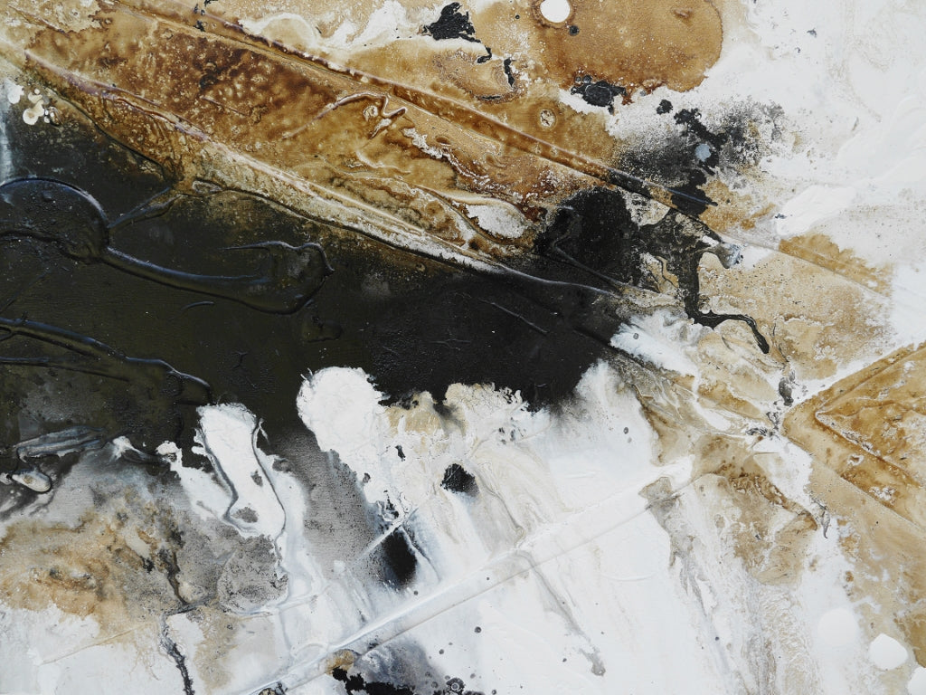 Blaqued Rust 200cm x 80cm Textured Abstract Painting (SOLD)