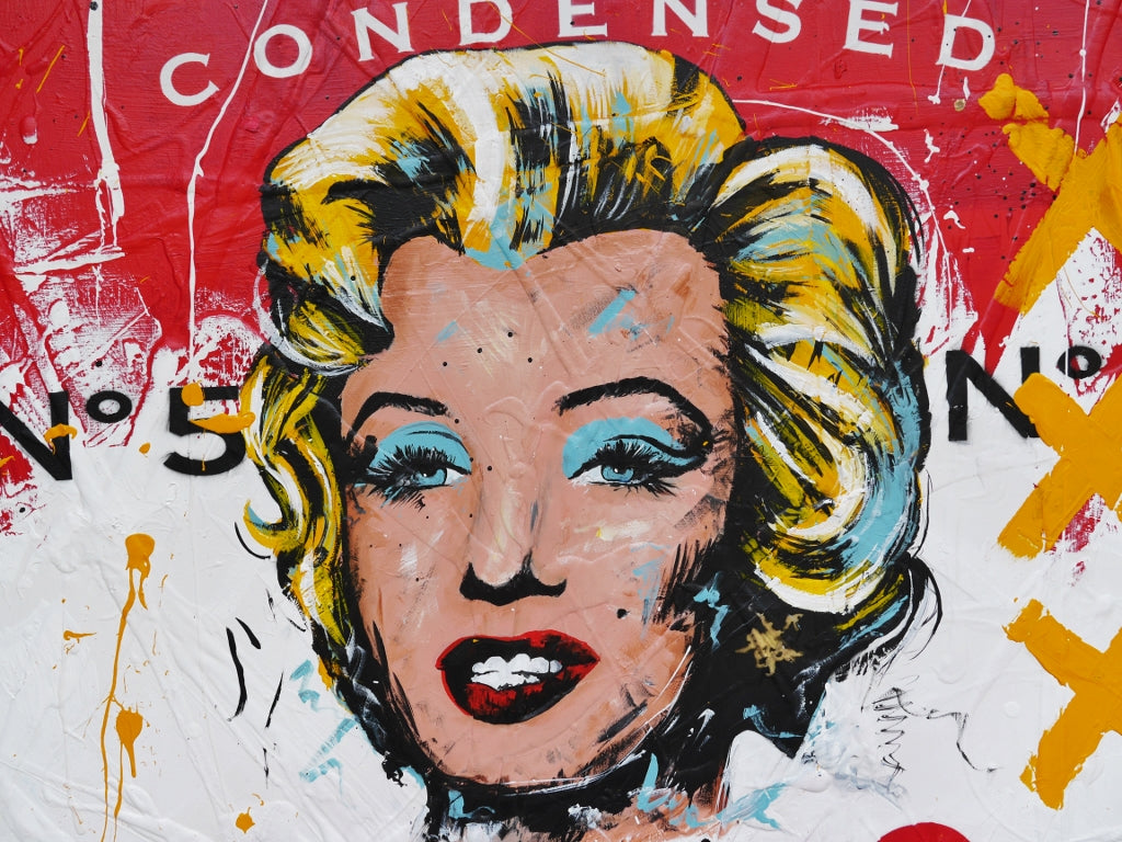 Campbell's Marilyn 100cm x 140cm Campbell's Soup Textured Urban Pop Art Painting (SOLD)