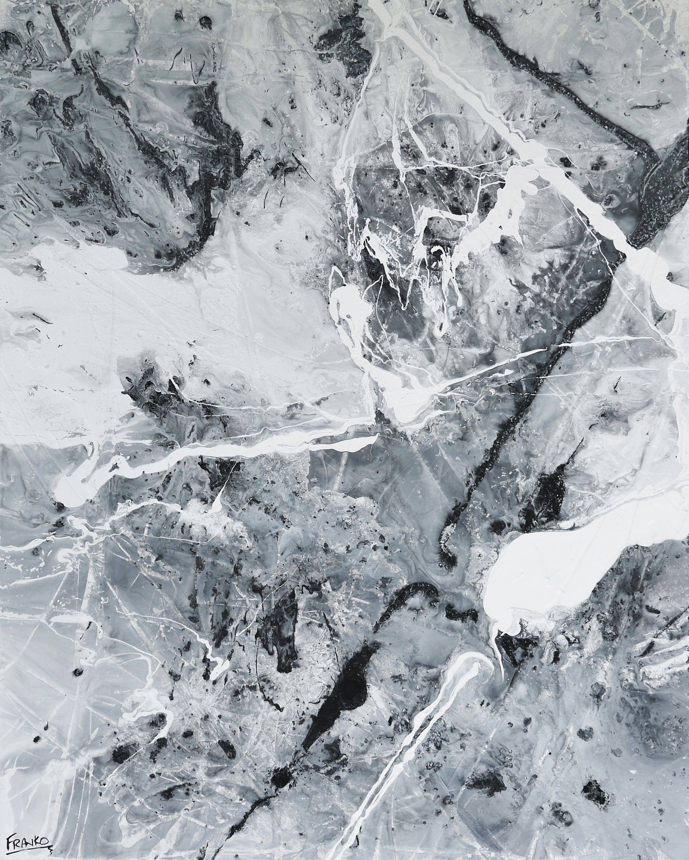 Magnetic 120cm x 150cm Textured Abstract Painting (SOLD)