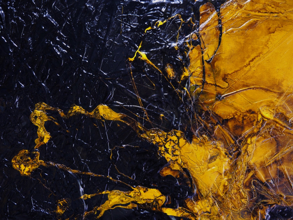Natural Sunflower 190cm x 100cm Textured Abstract Painting (SOLD)