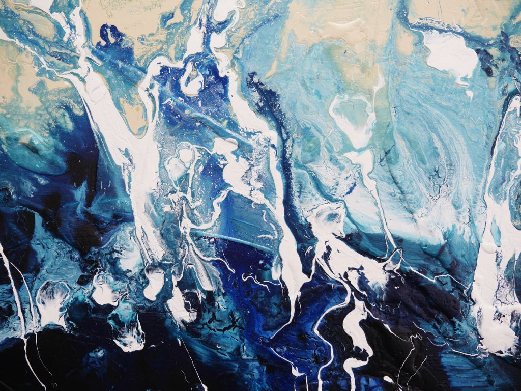 Swoosh 240cm x 100cm Textured Abstract Painting (SOLD)