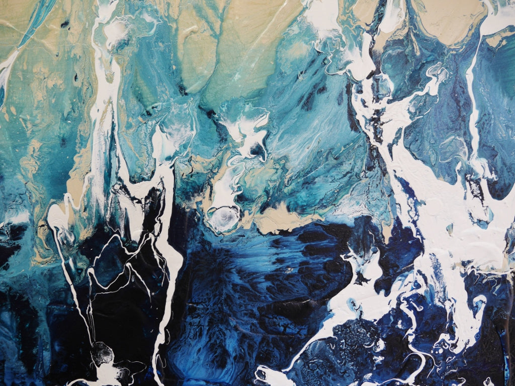 Swoosh 240cm x 100cm Textured Abstract Painting (SOLD)