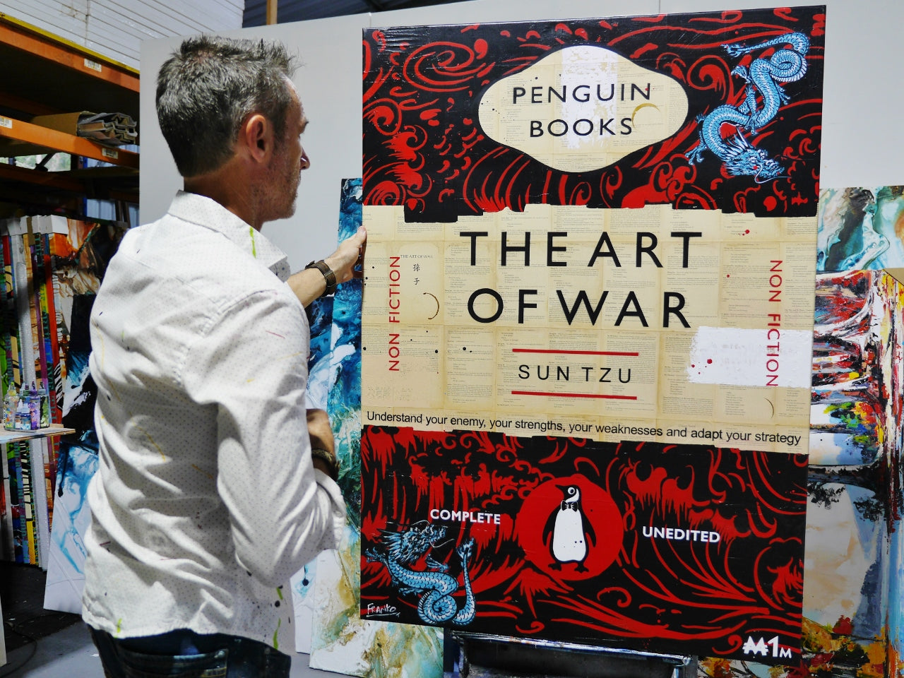 This Is War 140cm x 100cm Urban Pop Book Club Painting