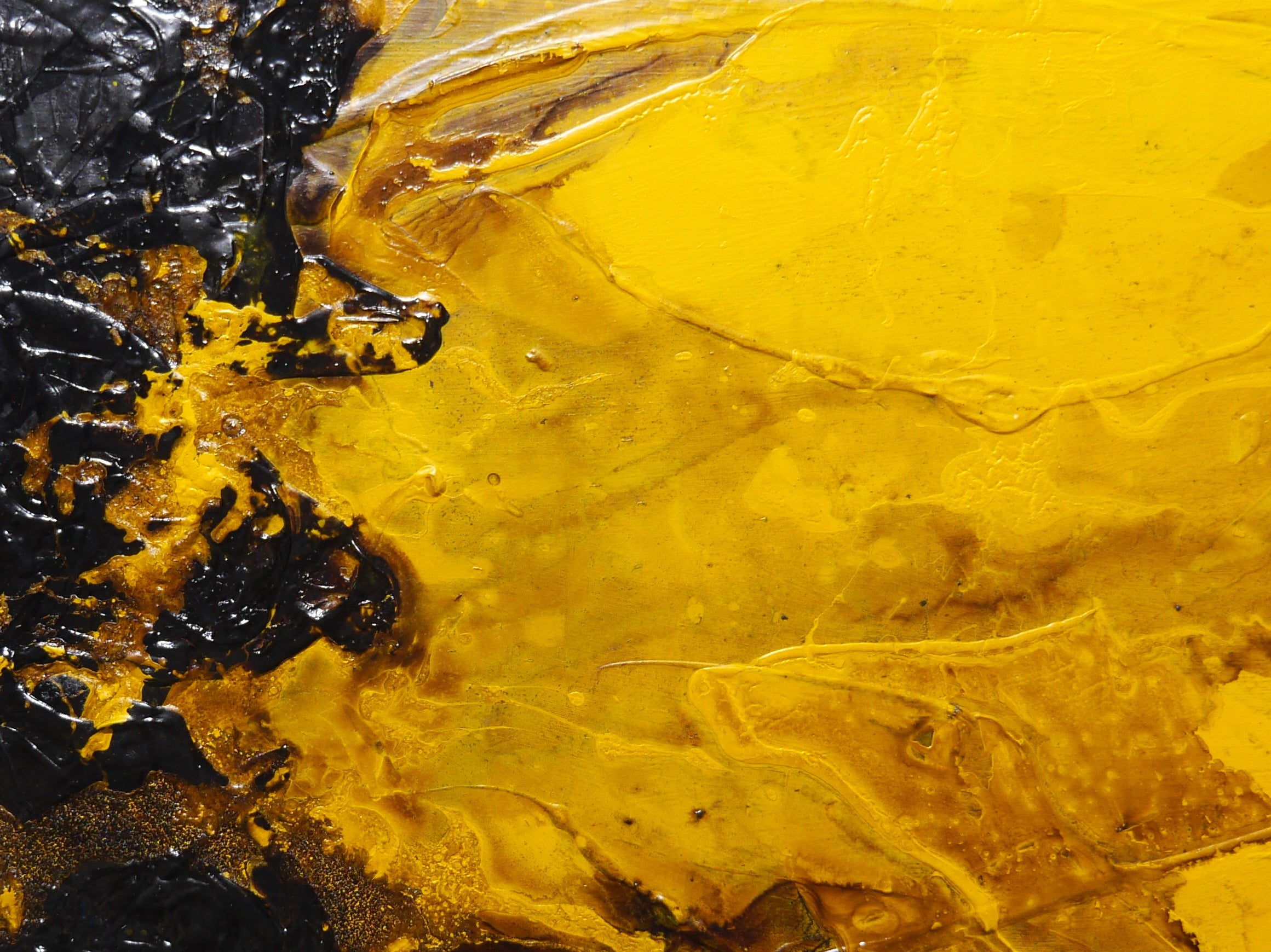 Sunflower and Rust 140cm x 100cm Portrait/Landscape Textured Abstract Painting