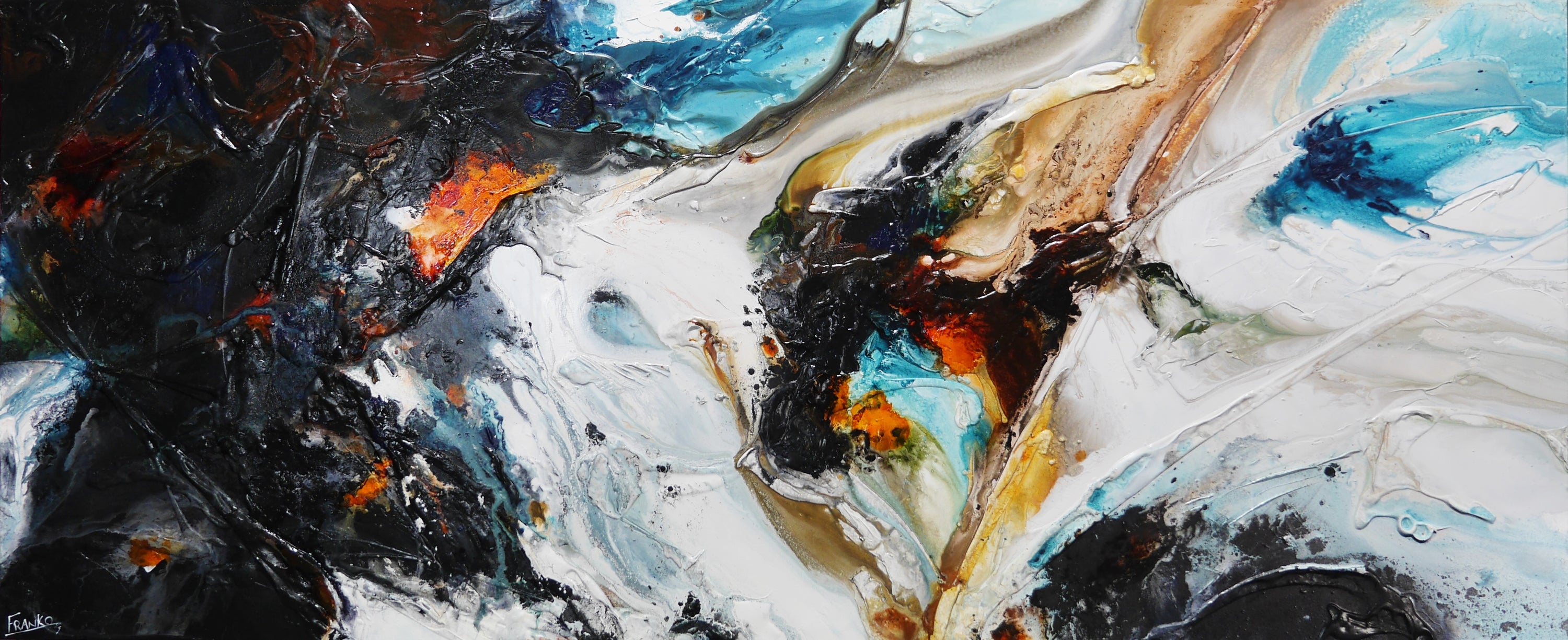 Beauty Potion 240cm x 100cm Textured Abstract Painting
