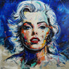 Bombshell 150cm x 150cm Marilyn Monroe Abstract Realism Textured Painting Floater Frame Inc.-people-[Franko_Artist]-[Australian_artist]-[Gold_Coast]-[Brisbane]-[modern]-[contemporary]-[original]-[Large_artwork]-Franklin Art Studio
