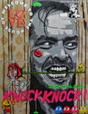 Calling Johnny 140cm x 180cm The Shining Textured Urban Pop Art Painting-Urban Pop Art-[Franko_Artist]-[Australian_artist]-[Gold_Coast]-[Brisbane]-[modern]-[contemporary]-[original]-[Large_artwork]-Franklin Art Studio
