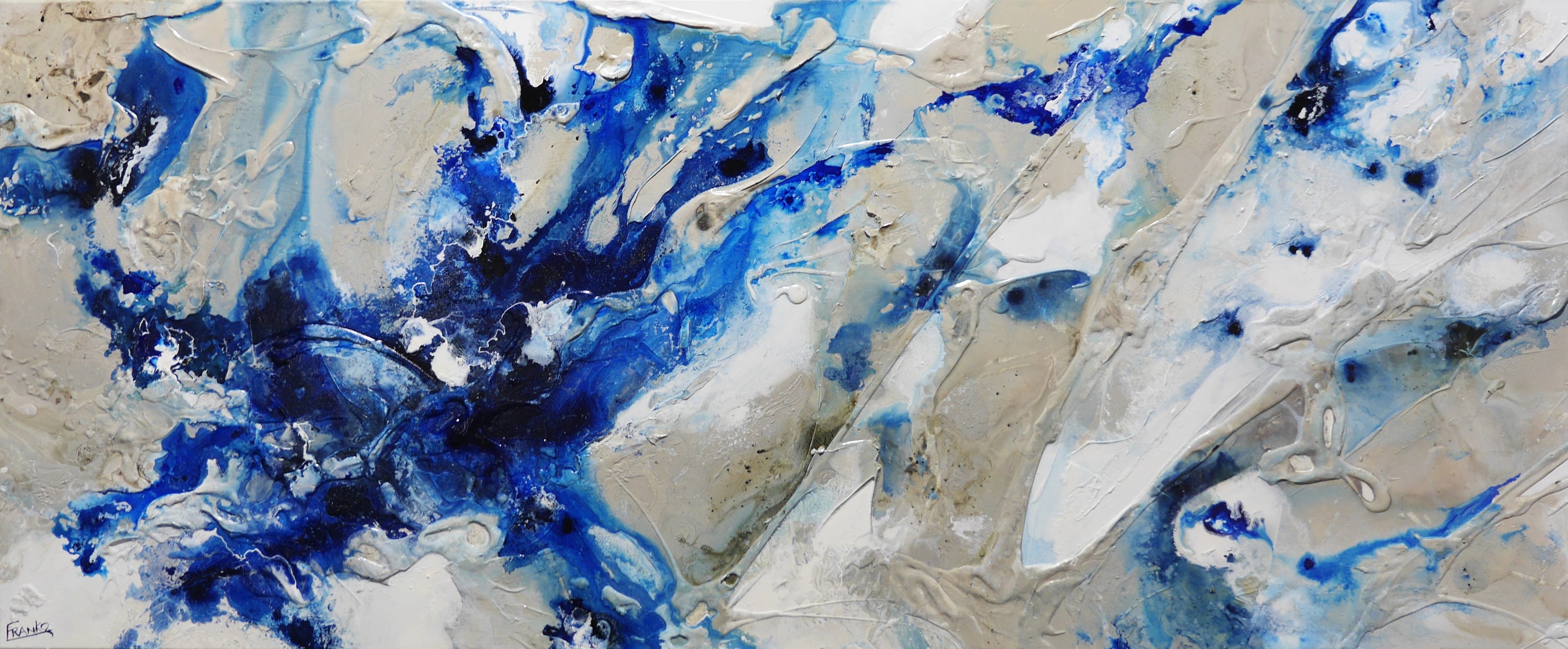 Casbah Essence 240cm x 100cm Textured Abstract Painting