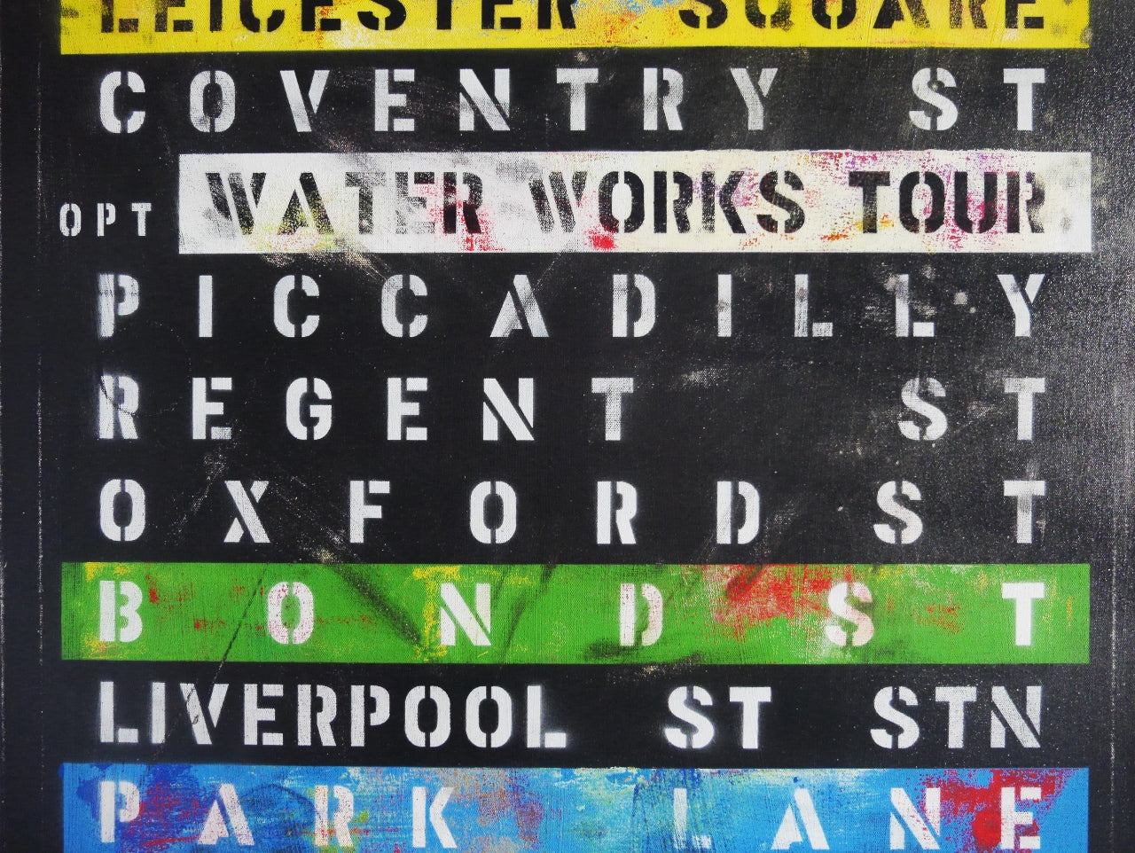 Big Bonds 200cm x 80cm Monopoly Urban Pop Art Painting