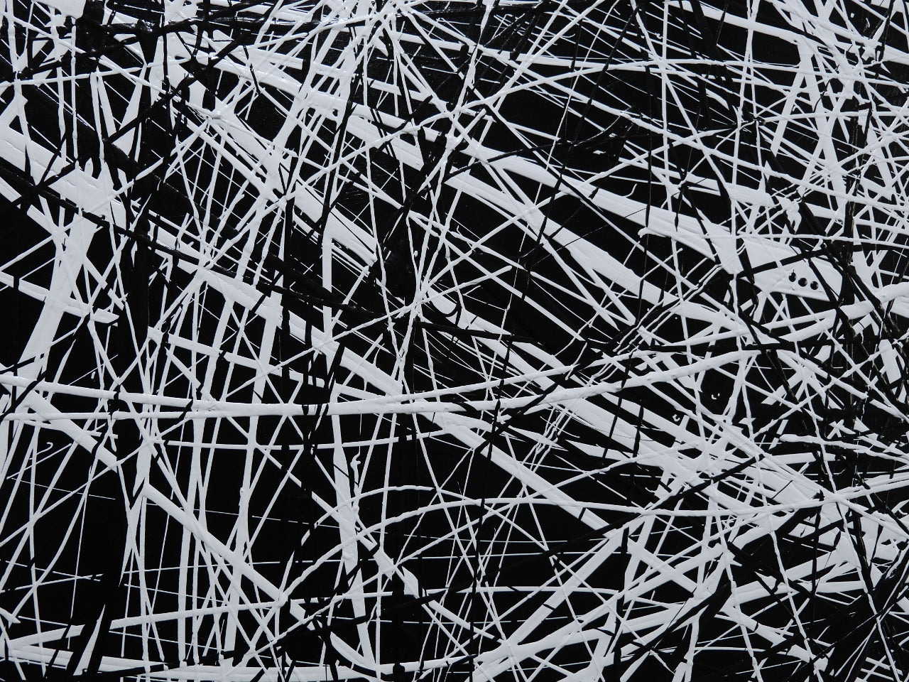 Frazzled 150cm x 150cm Black and White Textured Abstract Painting