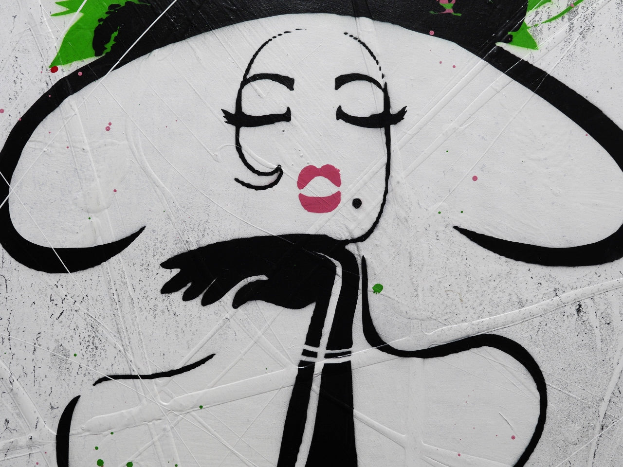 Raw Class Classic 120cm x 100cm Textured Urban Pop Art Painting