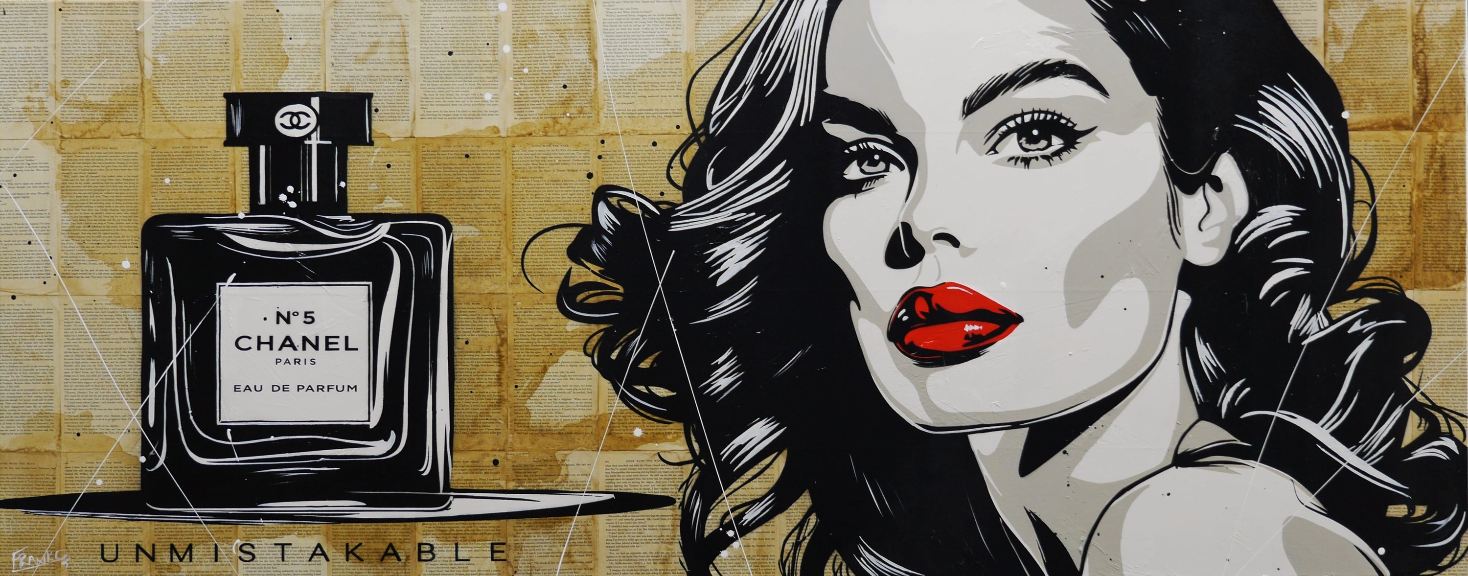 Unmistakable Part 1 200cm x 80cm Urban Pop Book Club Painting