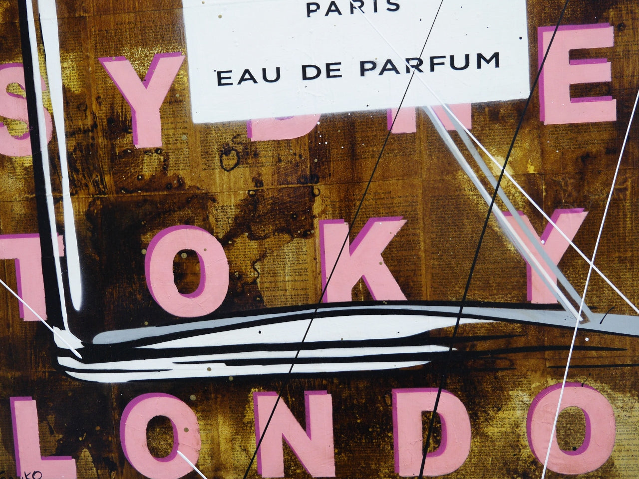 Parisian Vibes 140cm x 100cm Urban Pop Book Club Painting