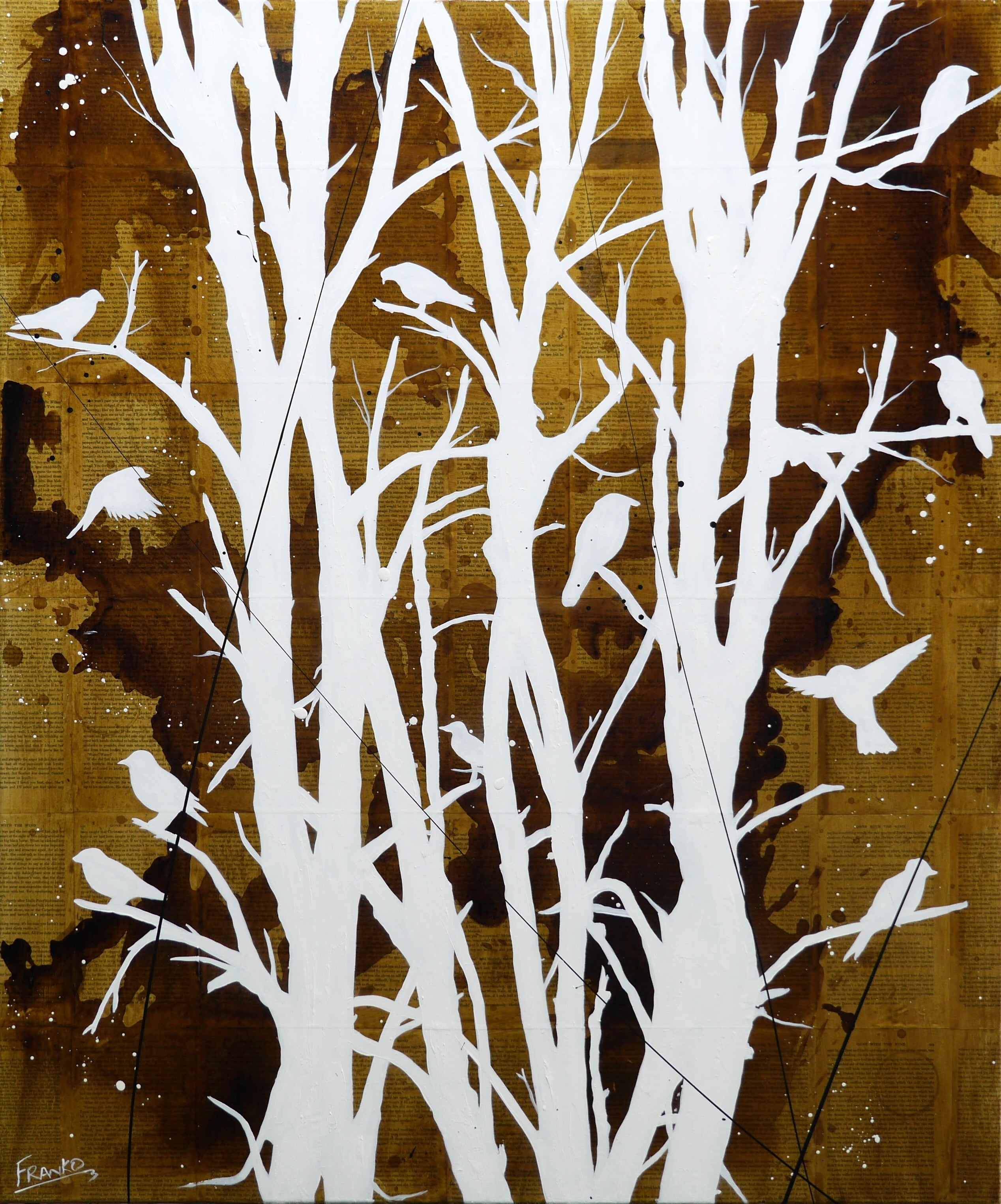 The Committee 120cm x 100cm Urban Pop Book Club Painting-book club-[Franko_Artist]-[Australian_artist]-[Gold_Coast]-[Brisbane]-[modern]-[contemporary]-[original]-[Large_artwork]-Franklin Art Studio