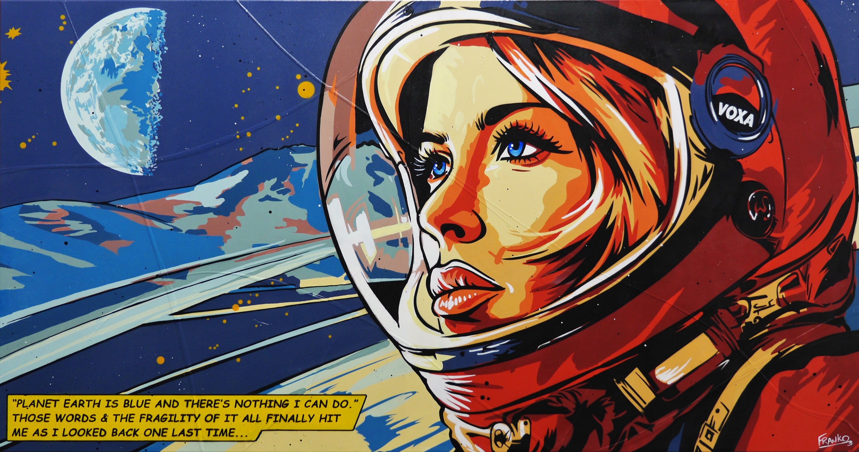 Reflection 190cm x 100cm Space Classic Pop Art Painting