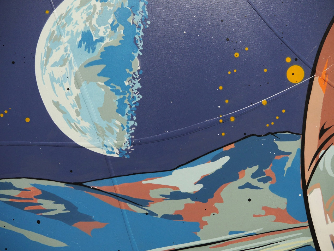 Reflection 190cm x 100cm Space Classic Pop Art Painting