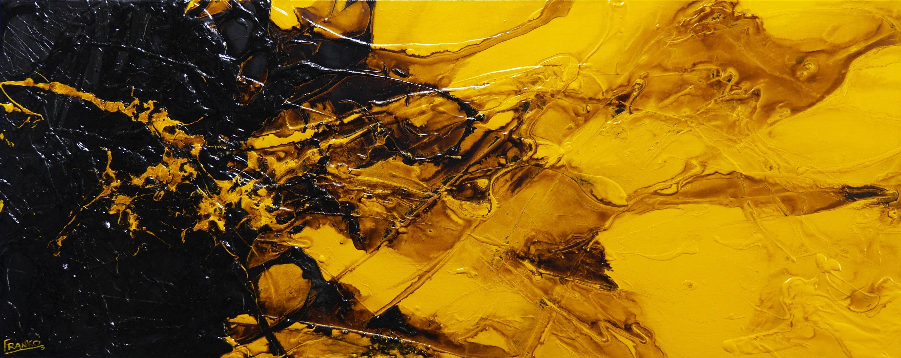 Solar 200cm x 80cm Textured Abstract Painting