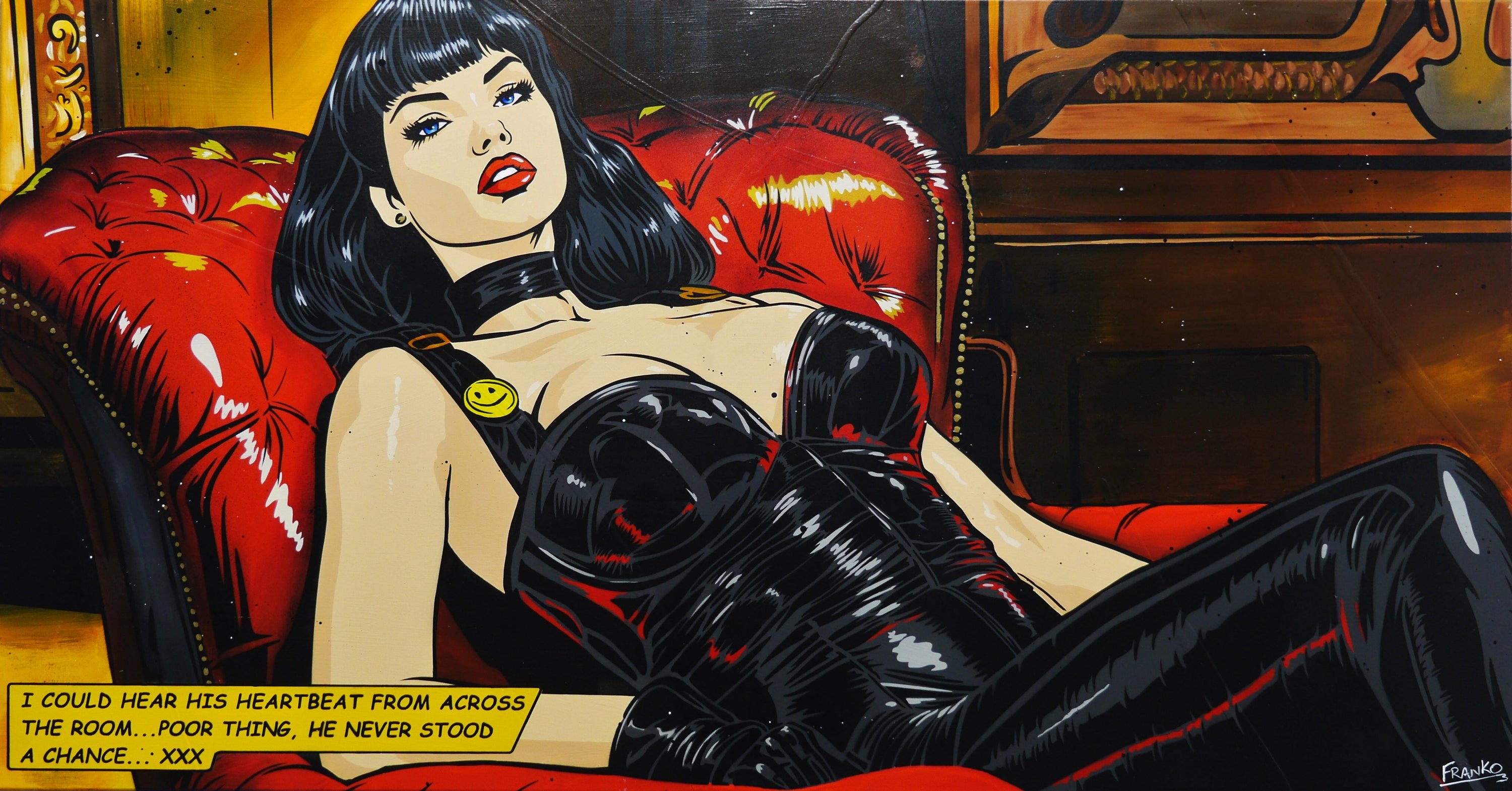Never Stood a Chance 190cm x 100cm Sexy Classic Pop Art Painting